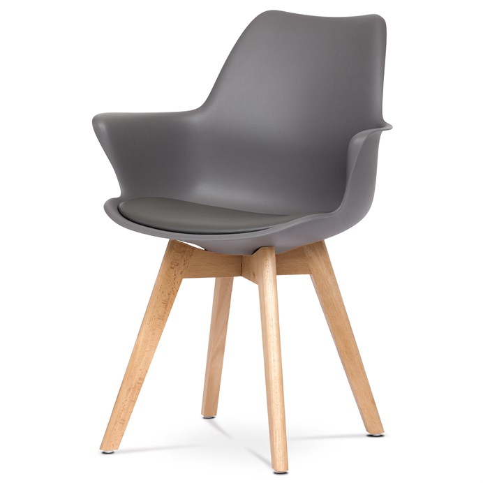 Jedálenská stolička, sivá, plast, CT-771 GREY