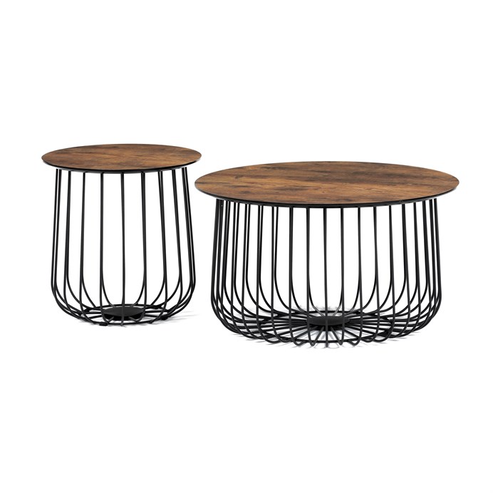 Konferenčný stolík 60x60x34cm, mdf, divoký dub, AF-3007 OLW