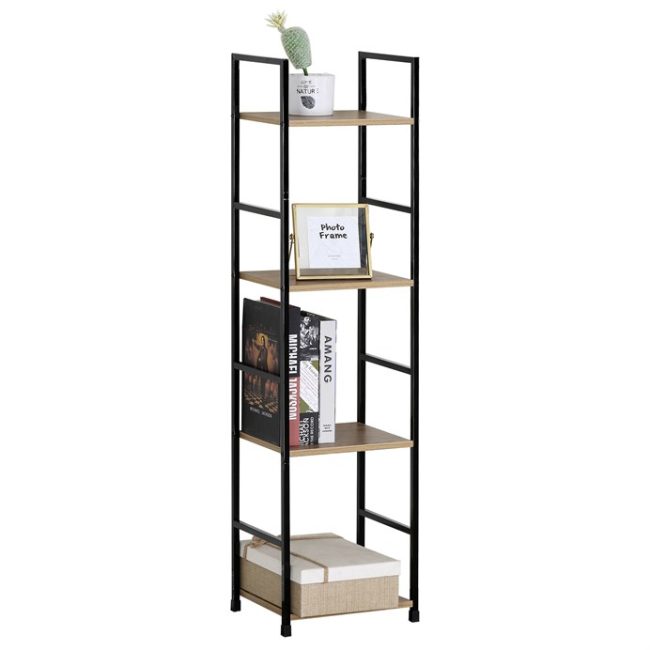Regál, mdf, hnedá, GD-214 OAK