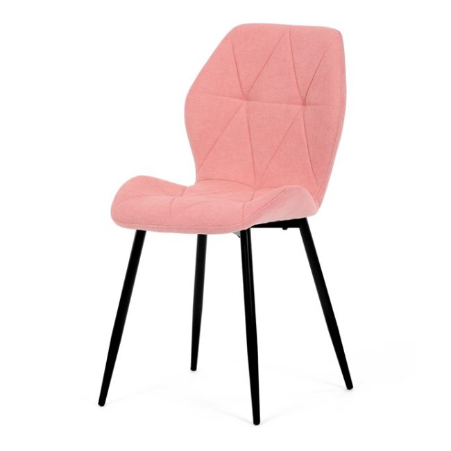 Jedálenská stolička, ružová, látka, CT-285 PINK2