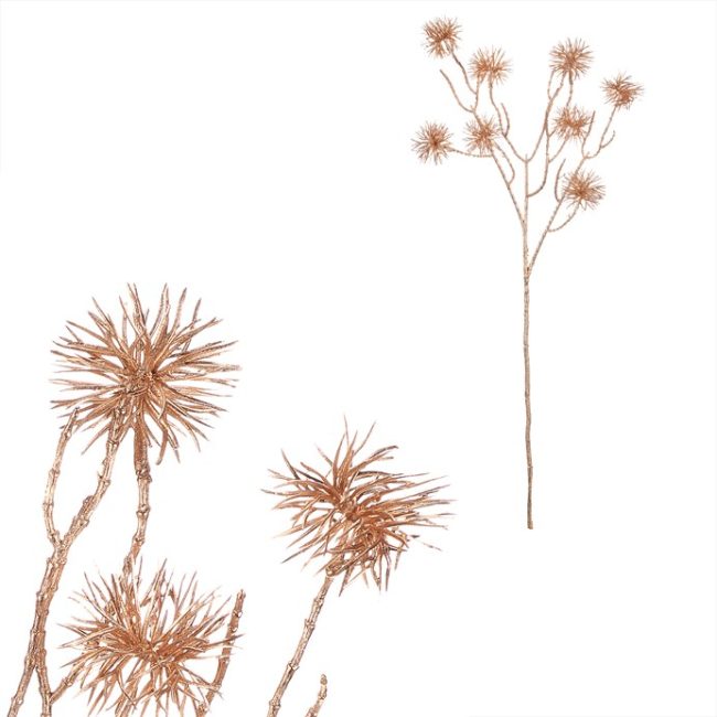 Bodliak - umelá vetva, farba zlatá