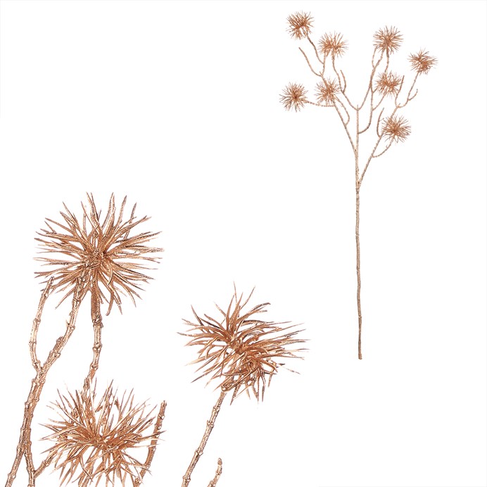 Bodliak - umelá vetva, farba zlatá