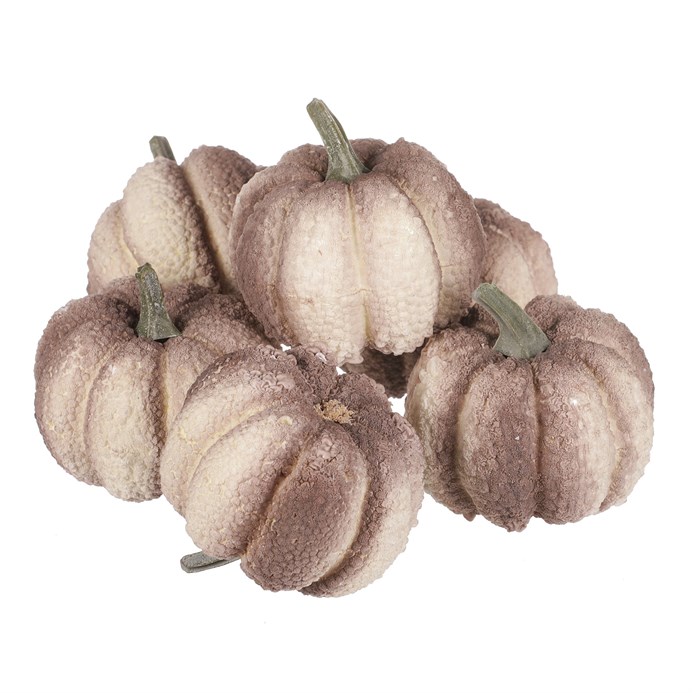 Tekvica z polystyrénu, farba krémová, cena za balenie (6 ks)