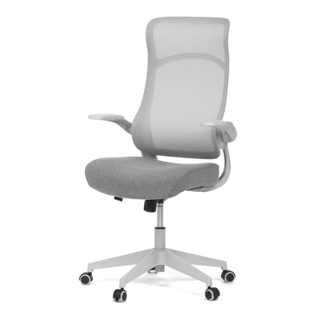 Kancelárska stolička, hojdací mechanizmus, sivá sieťovina, KA-A182 GREY