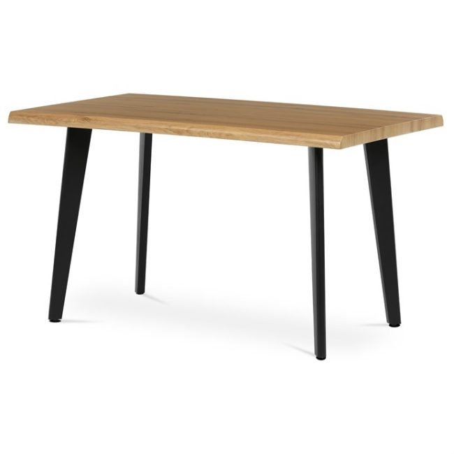 Jedálenský stôl 130x80cm, mdf, divoký dub, HT-F4413 OAK
