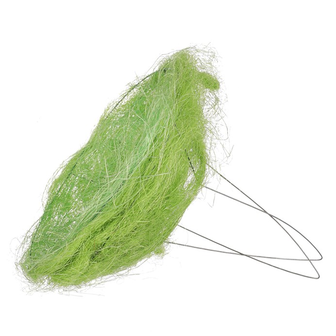 Prútená dekorácia - 8", sisal, farba zelená