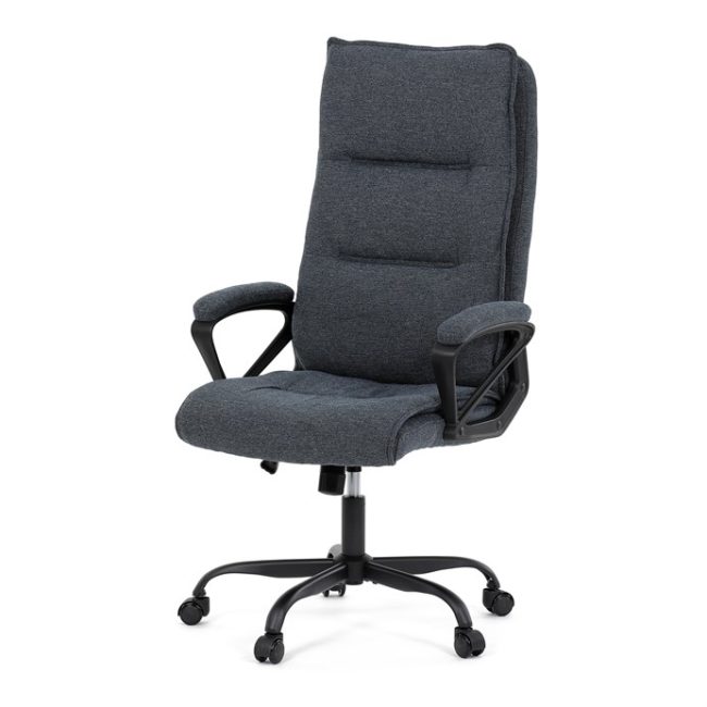 Kancelárske kreslo, hojdací mechanizmus, čierna látka, KA-Y348 BK2
