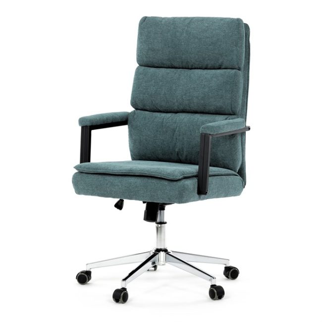 Kancelárske kreslo, hojdací mechanizmus, zelená látka, KA-D8204 GRN2