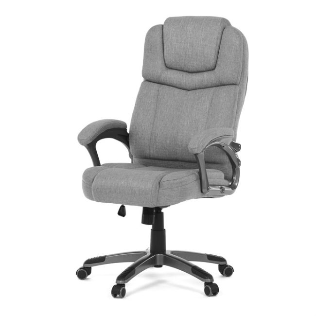 Kancelárske kreslo, hojdací mechanizmus, šedá látka, KA-C715 GREY2