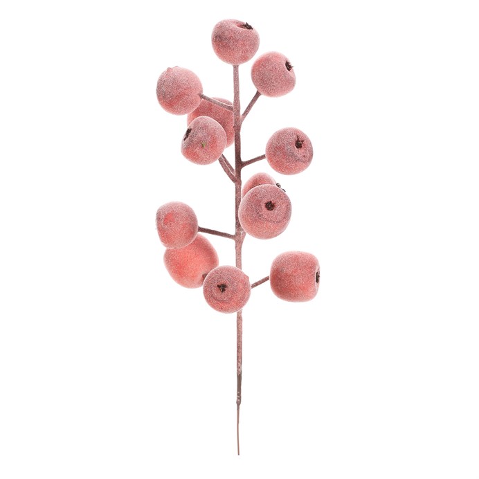 Jabĺčka mini - umelý trs, červená, cena za balenie (10 ks)