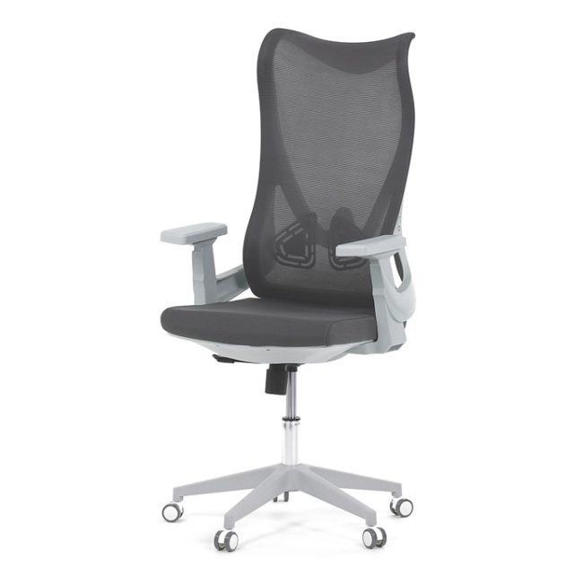 Kancelárska stolička, hojdací mechanizmus, šedá sieťovina, KA-S248 GREY