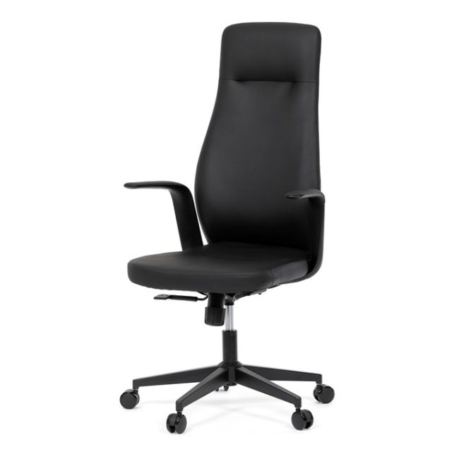 Kancelárske kreslo, synchrónny mechanizmus, čierna ekokoža, KA-T8325 BK