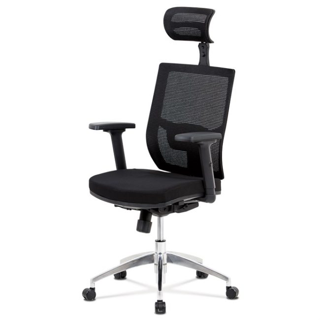 Kancelárska stolička, synchrónny mechanizmus, čierna sieťovina, KA-B1083 BK