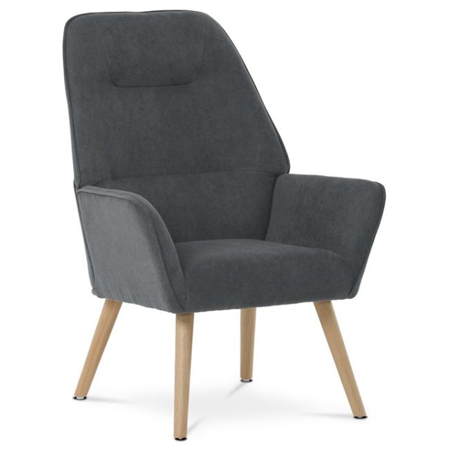 Kreslo, sivá látka, AK-312 GREY2