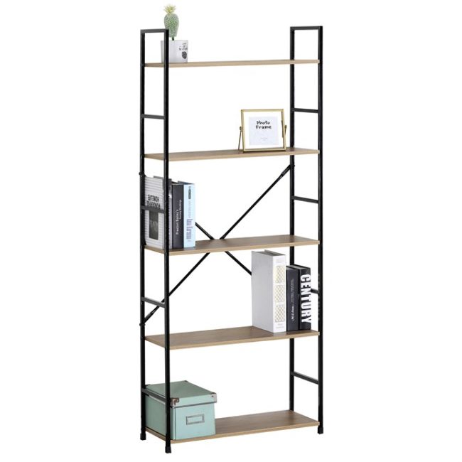 Regál, mdf, hnedá, GD-225 OAK