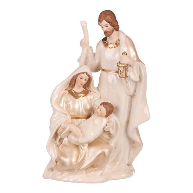 Betlehem - soška z porcelánu, farba béžová