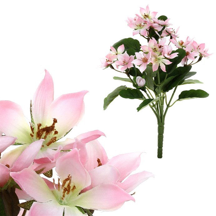 Clematis - umelá kytica, farba ružová