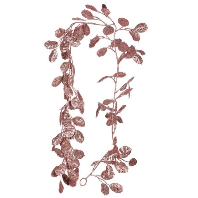 Eukalyptus - umelá girlanda, farba ružová