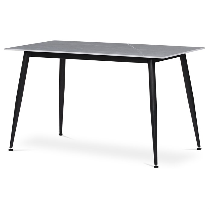Jedálenský stôl 130x70cm, keramika, mramor, HT-403M GREY