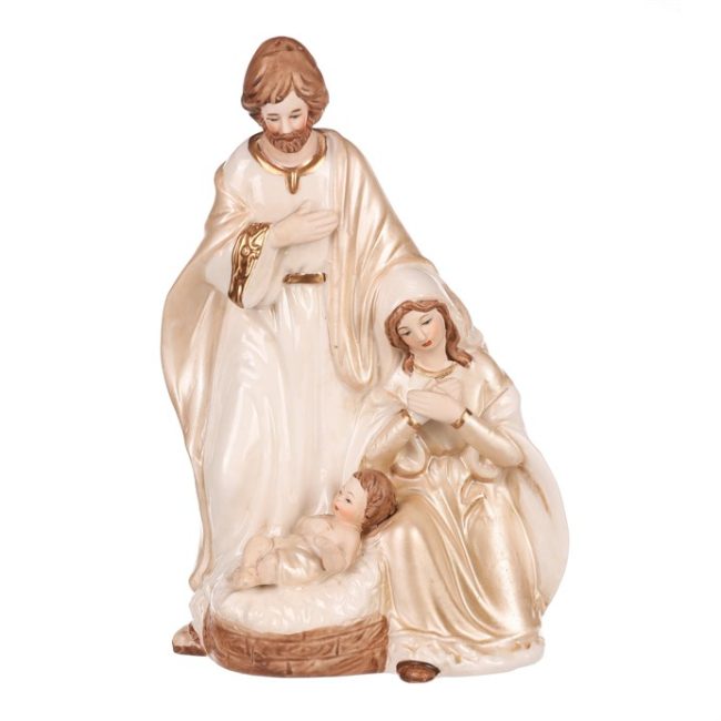Betlehem - soška z porcelánu, farba béžová