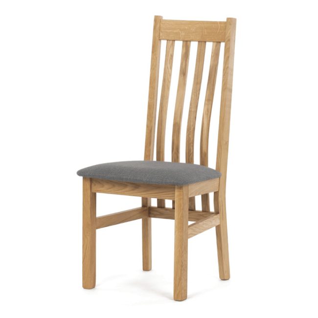 Jedálenská stolička, prírodná, masív, C-2100 GREY2