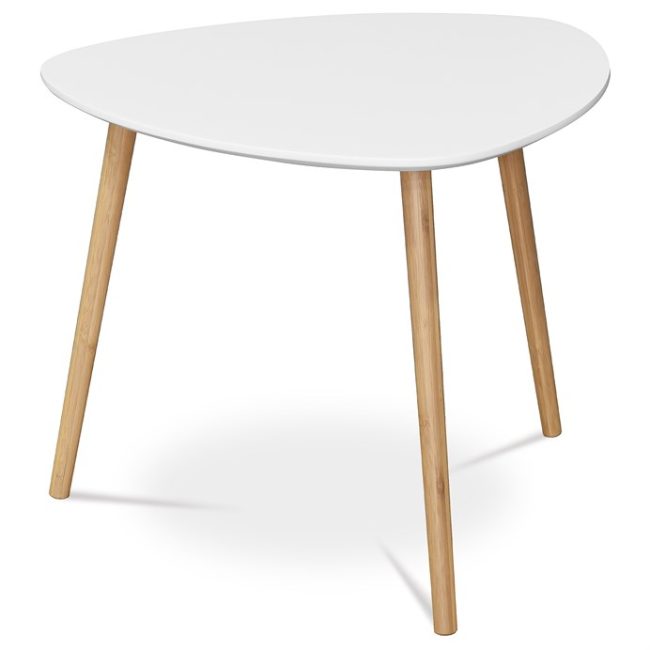 Konferenčný stolík 55x55x45cm, mdf, biela, AF-1134 WT