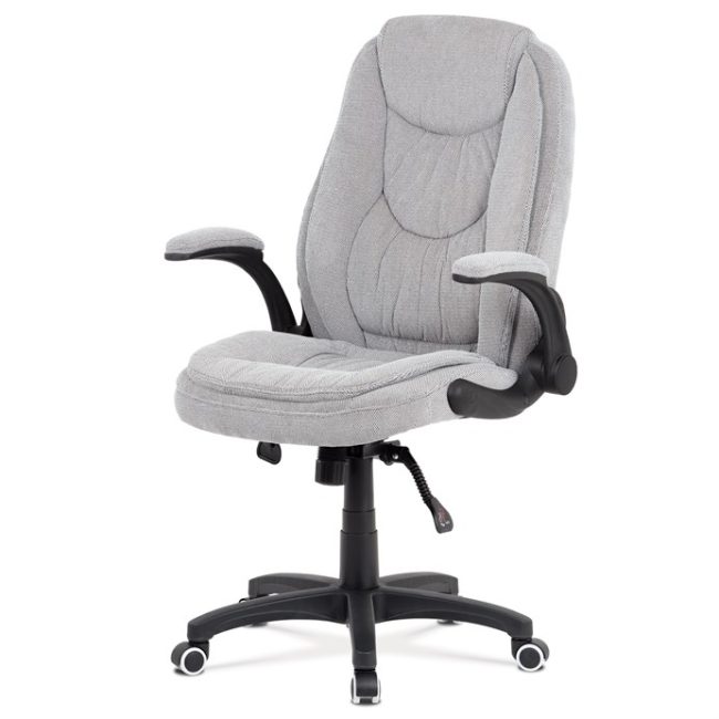 Kancelárske kreslo, synchrónny mechanizmus, strieborná látka, KA-G303 SIL2