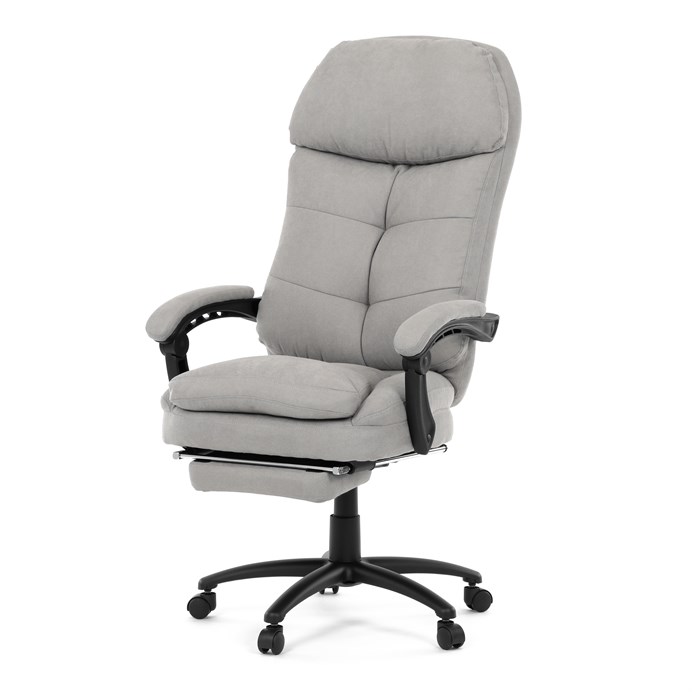 Kancelárske kreslo, synchrónny mechanizmus, sivá látka, KA-F1251 SIL2