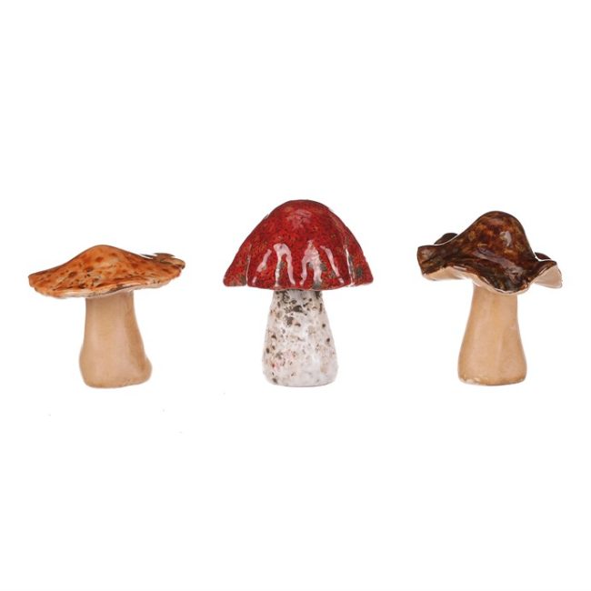 Huba keramická - malá, mix 3 druhov, cena za 1 ks