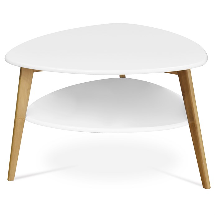 Konferenčný stolík 78x78x50cm, mdf, biela, AF-1192 WT