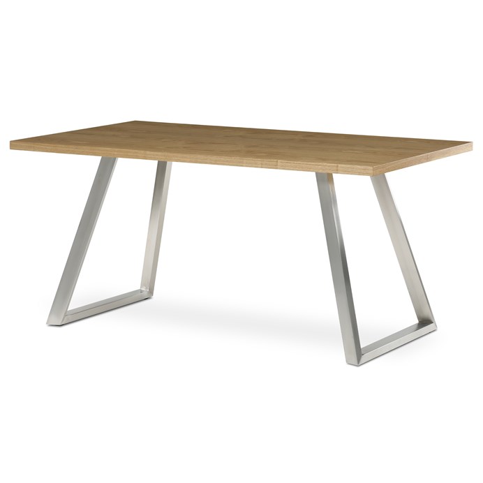 Jedálenský stôl 160x90cm, dyha, dub, HT-W1515 OAK