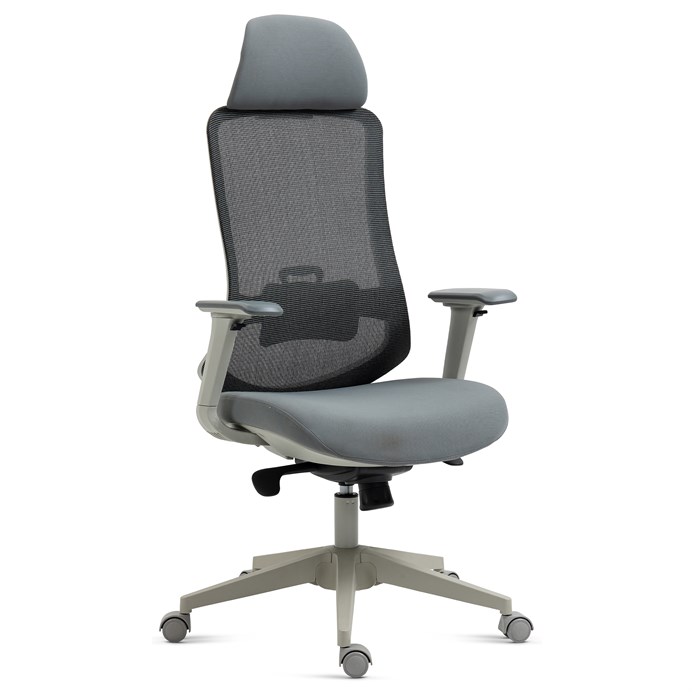 Kancelárska stolička, synchrónny mechanizmus, sivá sieťovina, KA-V321 GREY