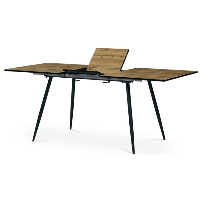 Jedálenský stôl rozkladací 140-180x80 cm, mdf, dub, HT-921 OAK