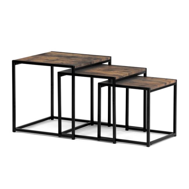 Konferenčný stolík 45x45x45cm, mdf, old wood, AF-3003 OLW