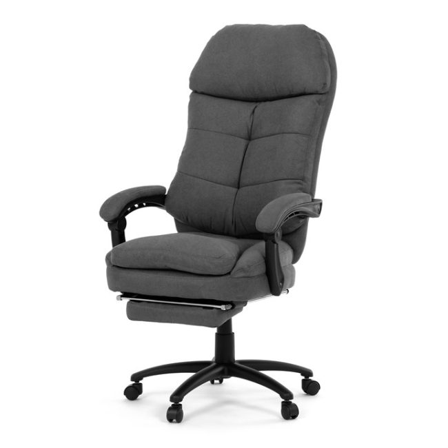 Kancelárske kreslo, synchrónny mechanizmus, sivá látka, KA-F1251 GREY2