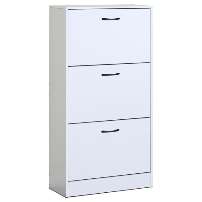 Botník, mdf, biela, ABO-G1016 WT