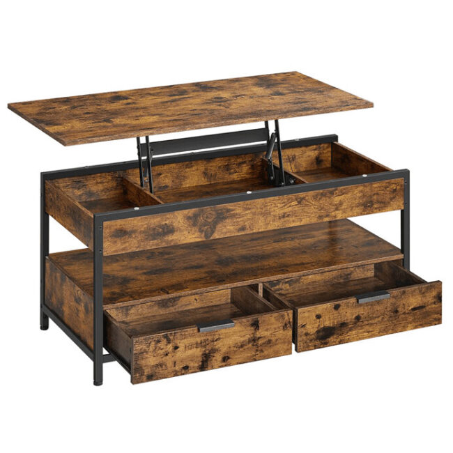 Konferenčný stolík 100x50x48cm, mdf, old wood, AKF-E1252 OLW