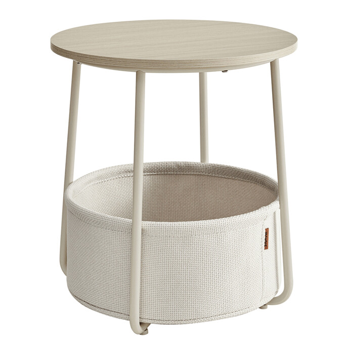 Odkladací stolík 45x45x50cm, mdf, kašmír, AKF-E1023 CRM