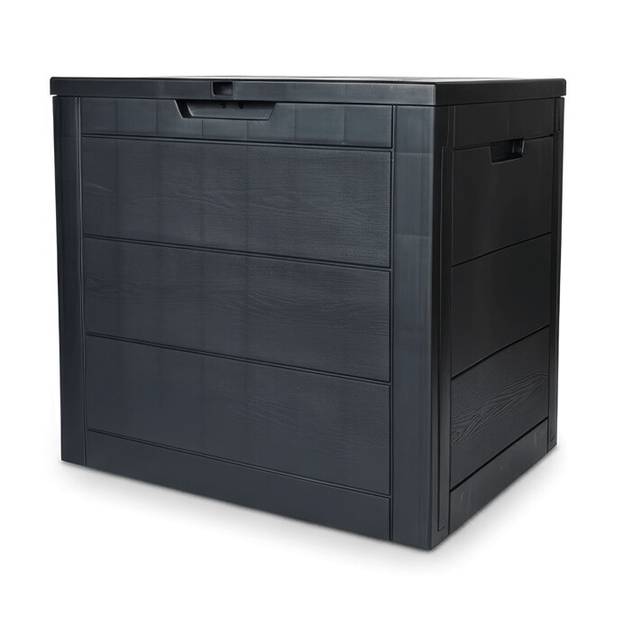 Záhradný úložný box 56 x 43 x 53 cm, plast, sivý, 120 l, AZB-G2035 GREY