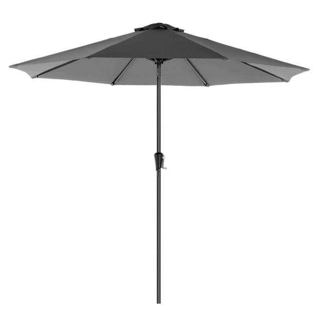 Záhradný slnečník, sivý, kov, ASL-E1130 GREY