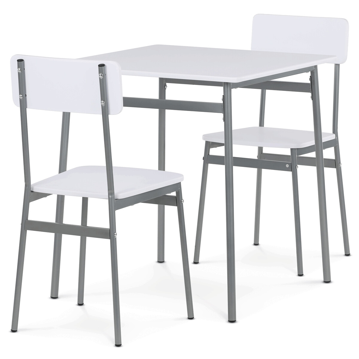 Jedálenský set s 2 stoličkami, 70x70x76cm, mdf AUT-O2122 WT