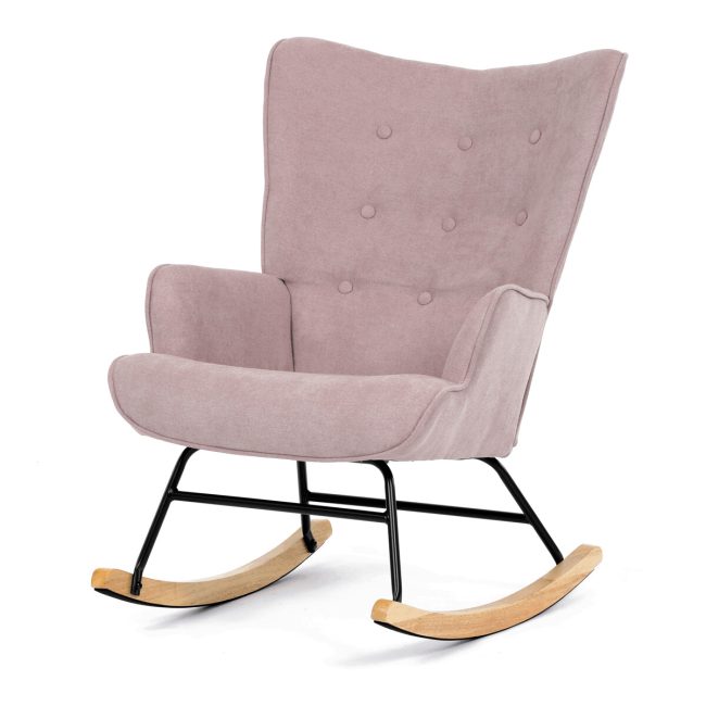 Hojdacie kreslo, ružová, látka, AK-371 PINK2